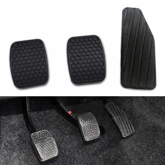 Black Rubber Pedal Pads 